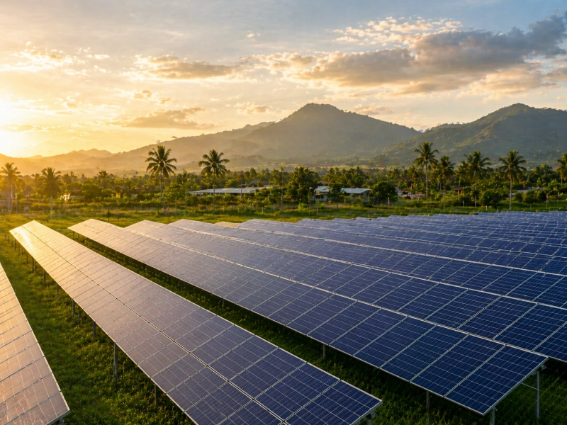 Sunpal 1,5MW bodenmontierte Solaranlage für thailändische Lebensmittelfabrik