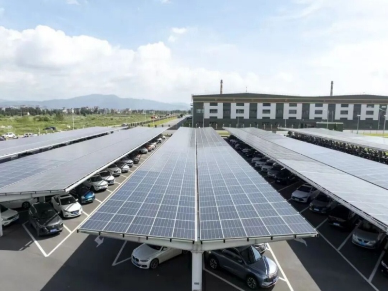 American 2.1MW Carport Solar System