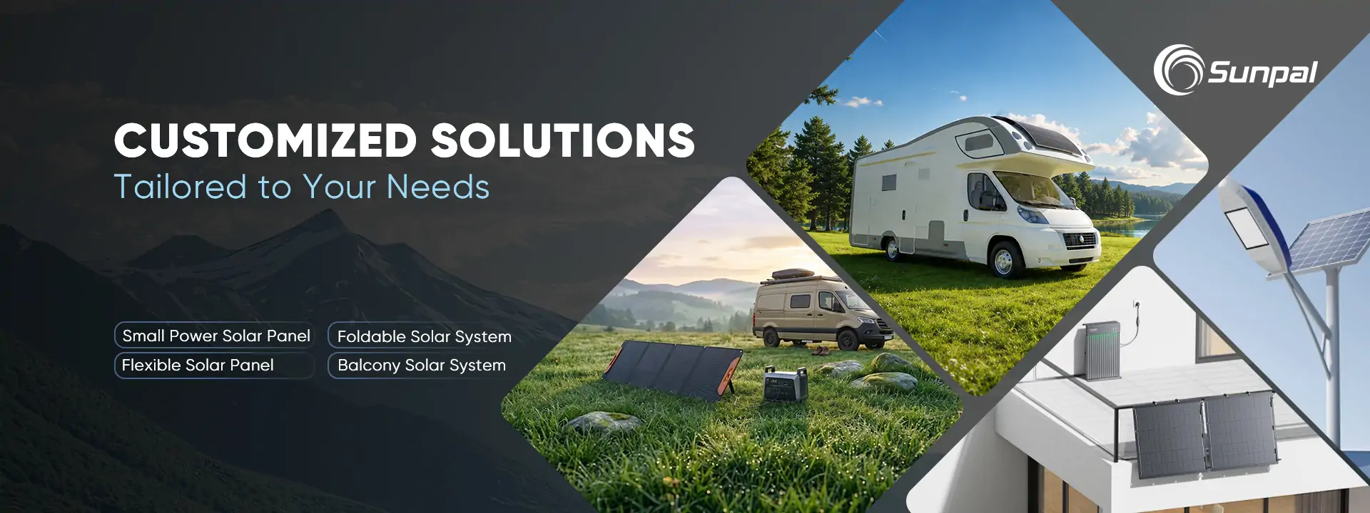 All the applications that SUNPAL solar panels could be used at