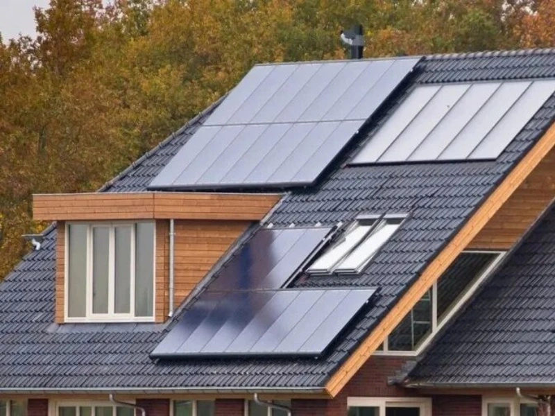 Sunpal 6kW N-type residential solar system Denmark villa fragmented roof