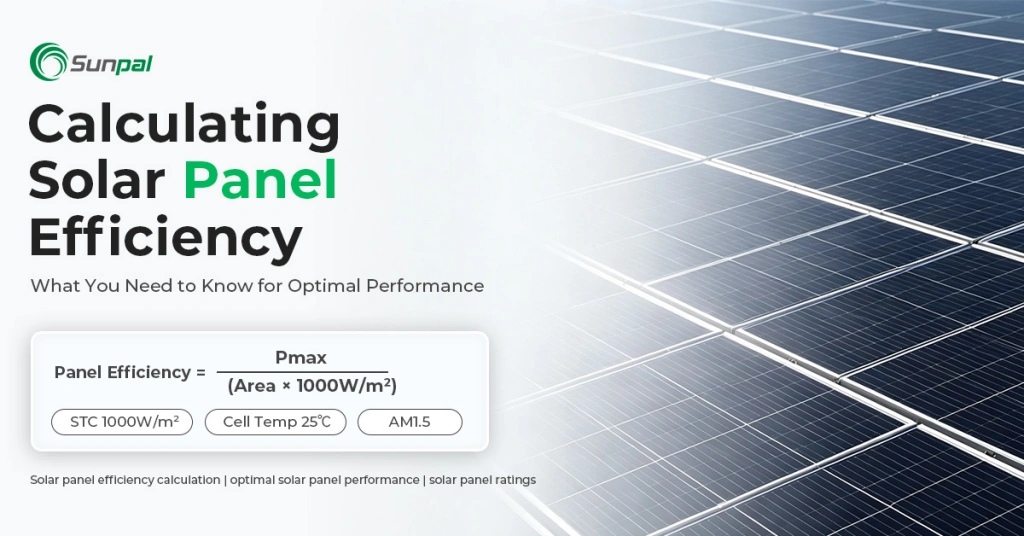 solar panel efficiency calculation